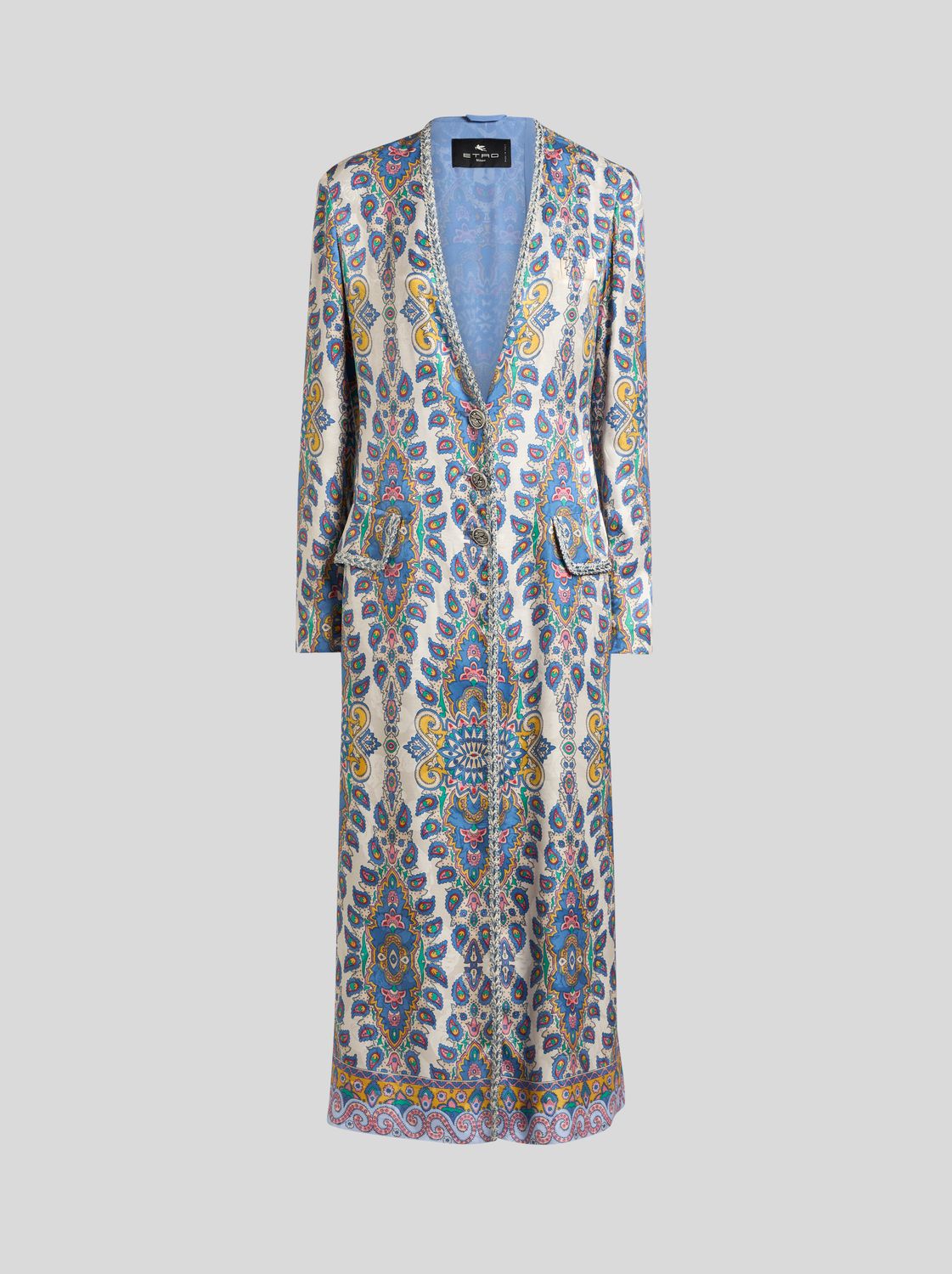 Etro-Long Coat, Size: 44, Color: white