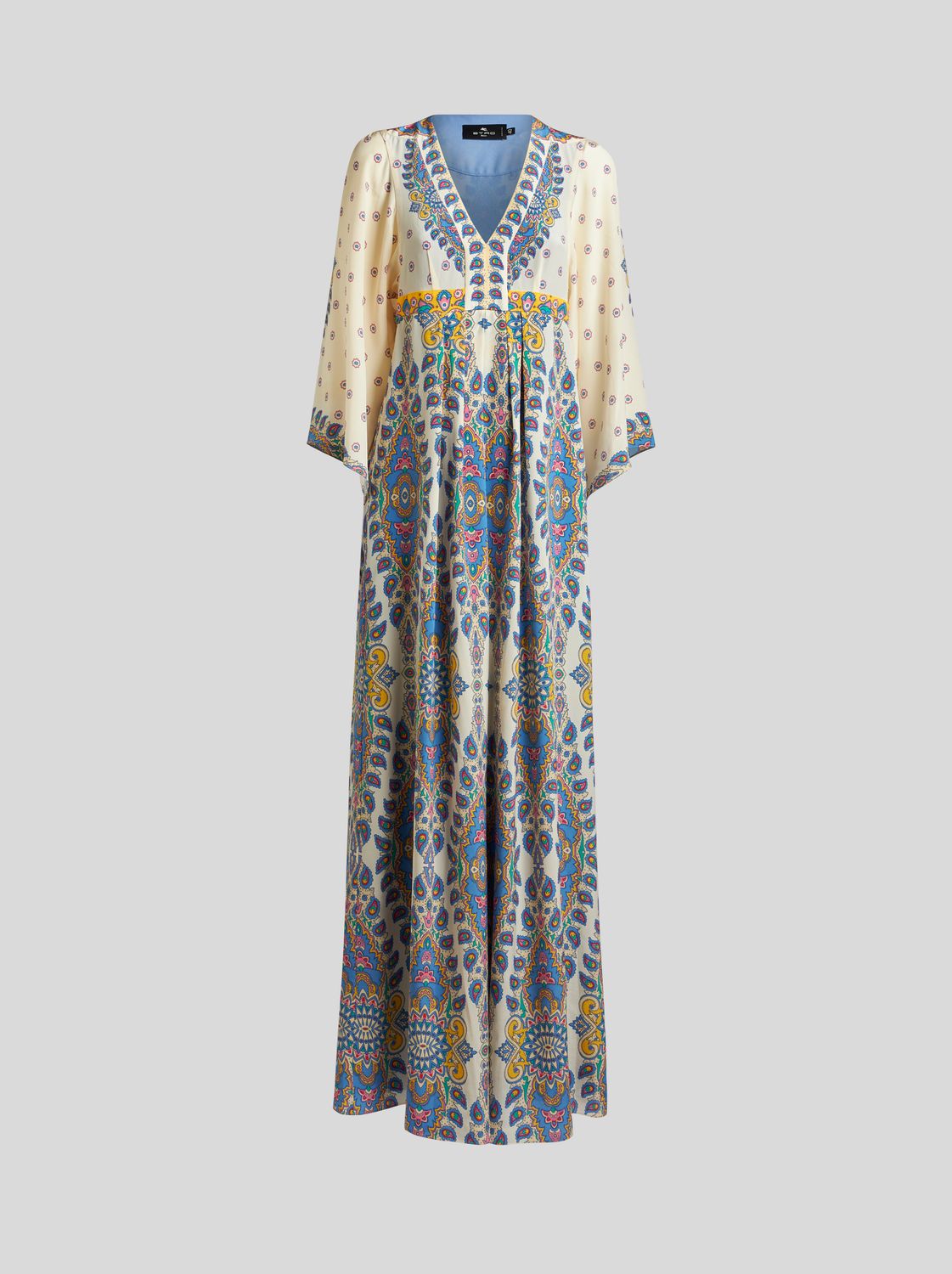 Etro-Long Dress, Size: 42, Color: white/blue