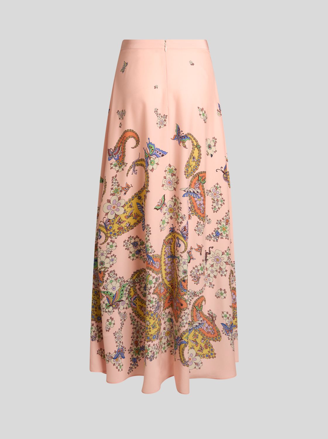 Etro-Long Skirt Print, Size: 42, Color: rose