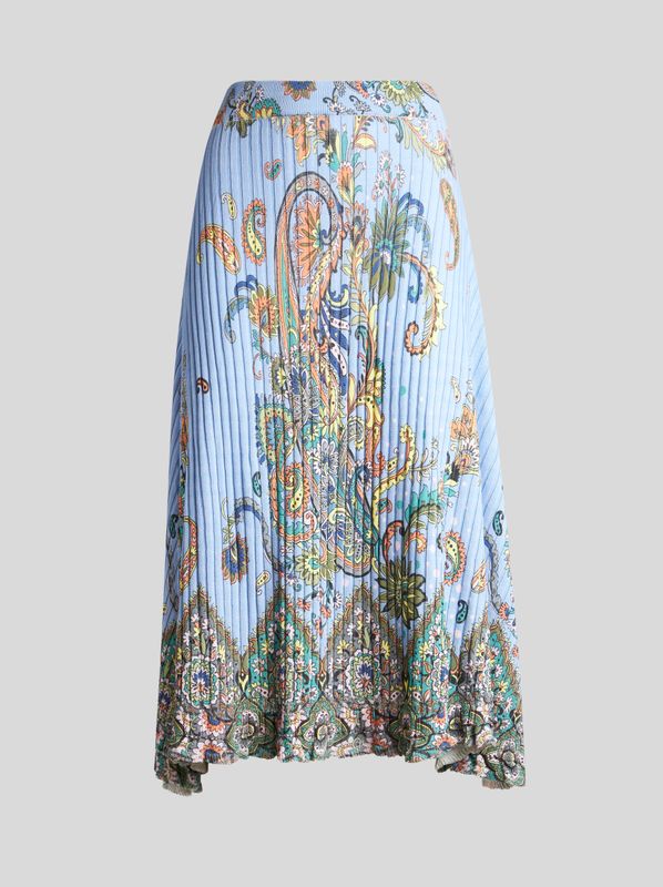 Etro-Midi Ribbed Skirt Print