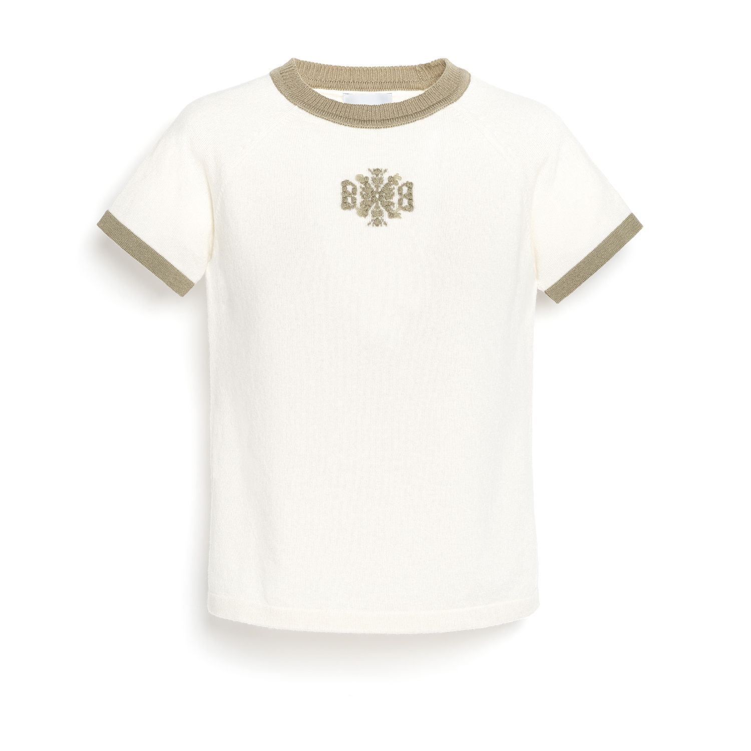 Bar-Knit Tee Shirt, Size: S, Color: niveous/poplar