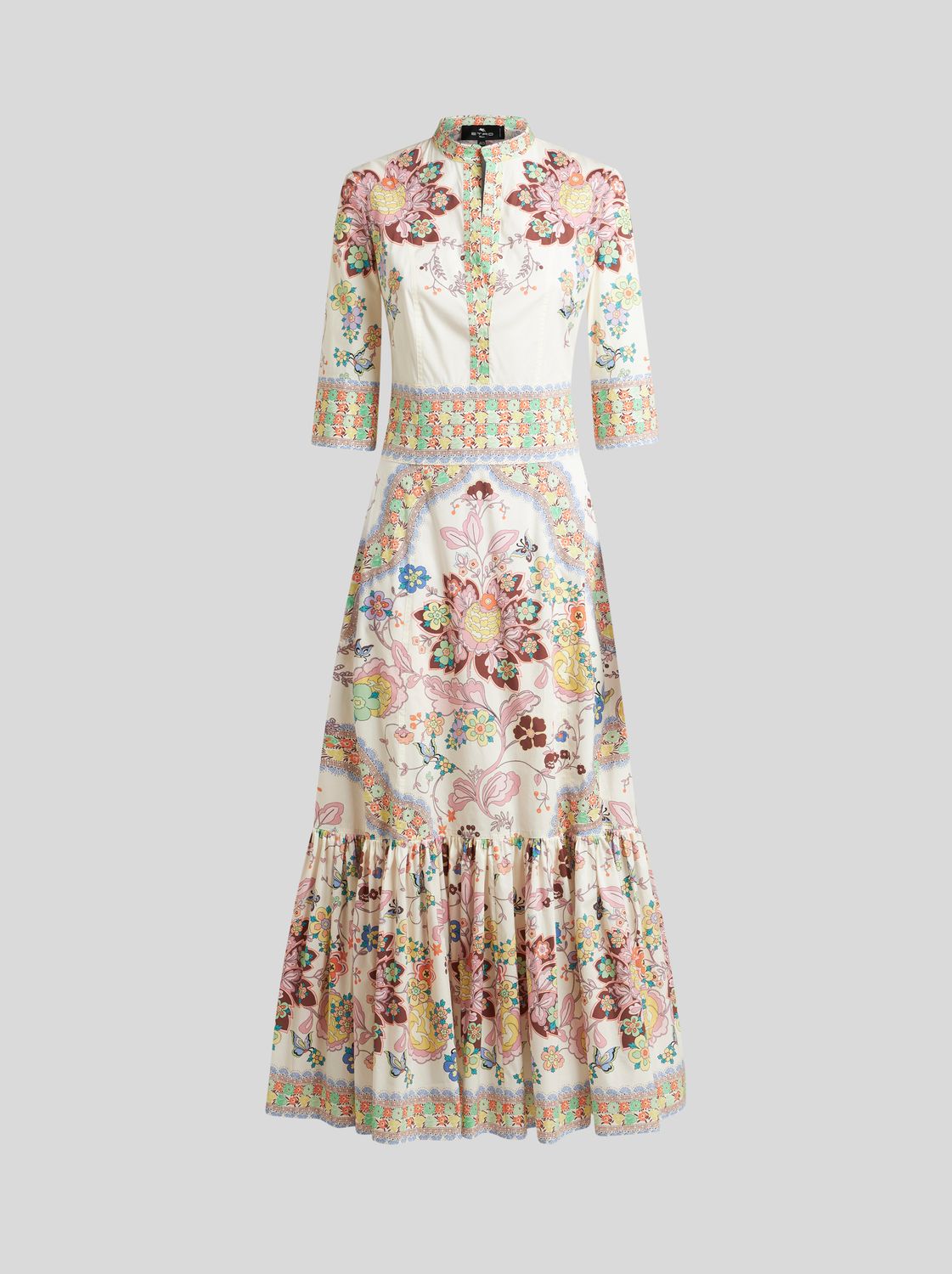 Etro-Midi Dress, Size: 42, Color: white