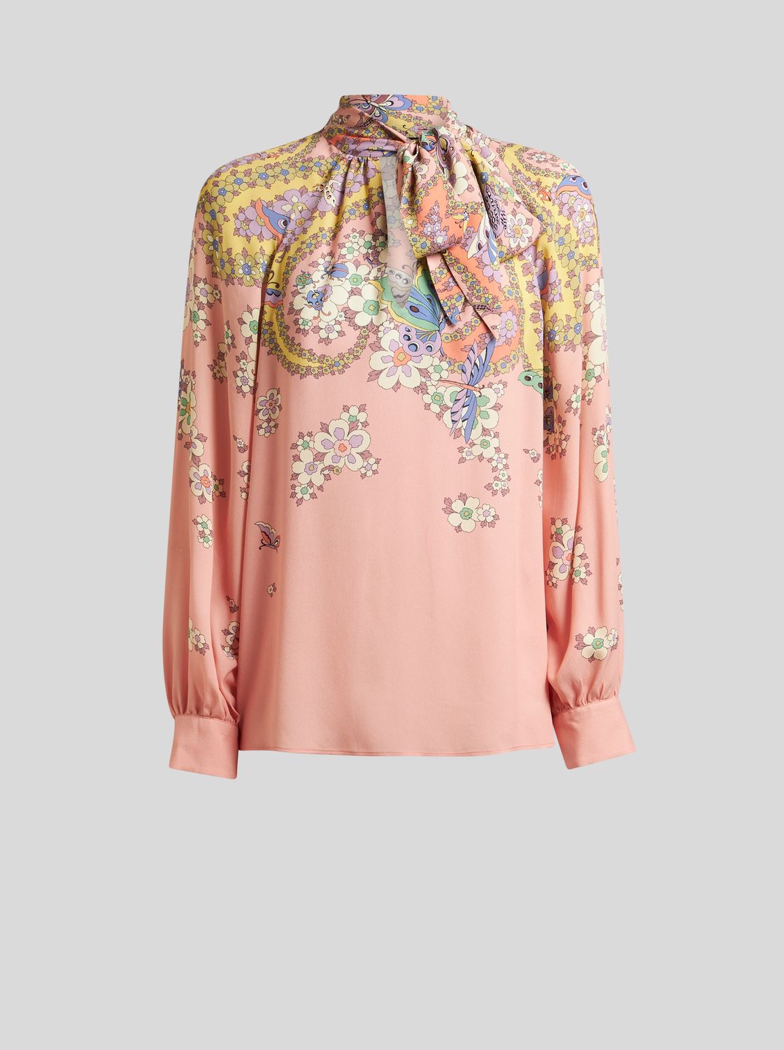Etro-Blouse Tie Neck Print