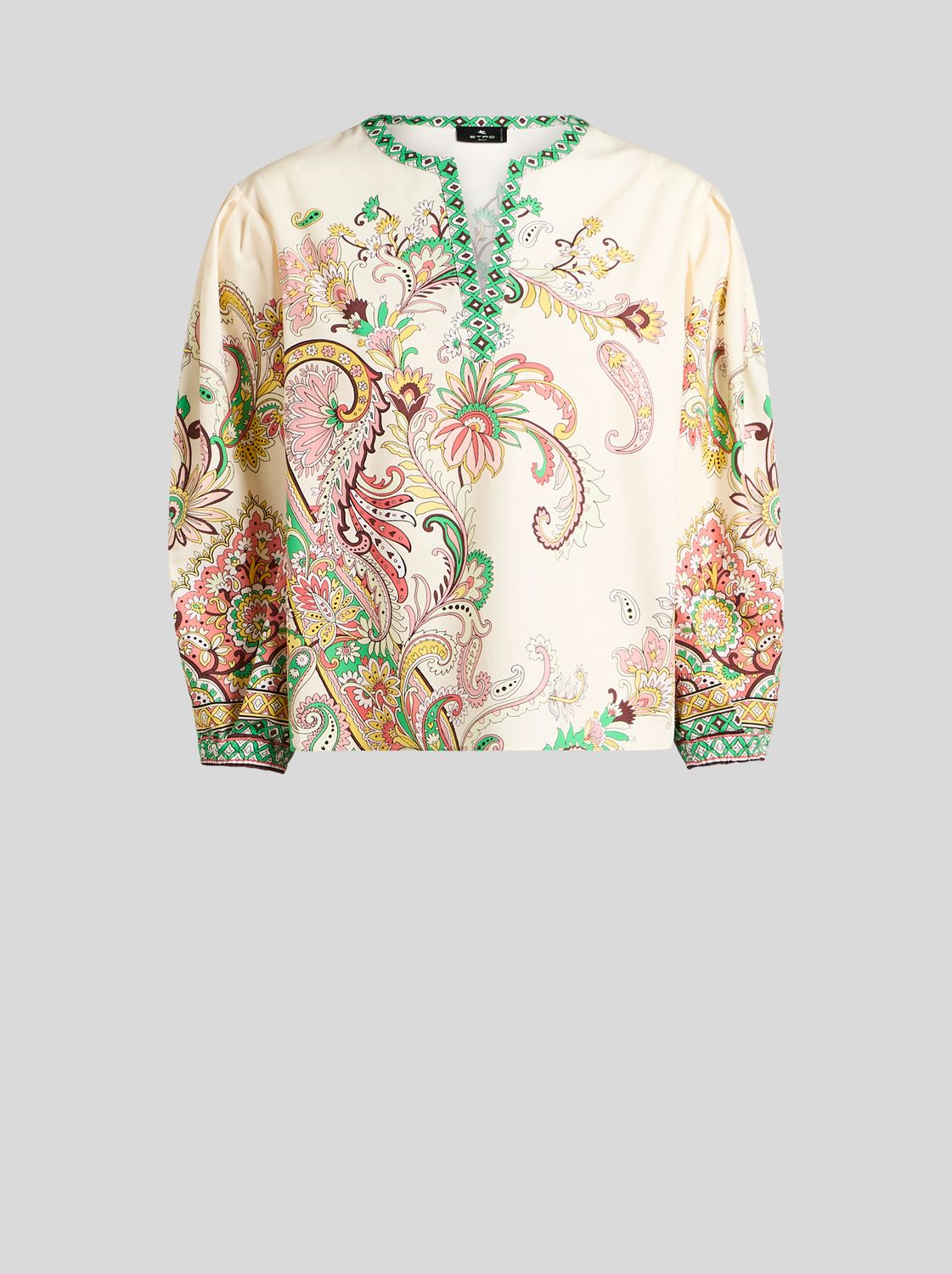 Etro-Blouse Cotton Print, Size: 38, Color: white/multi
