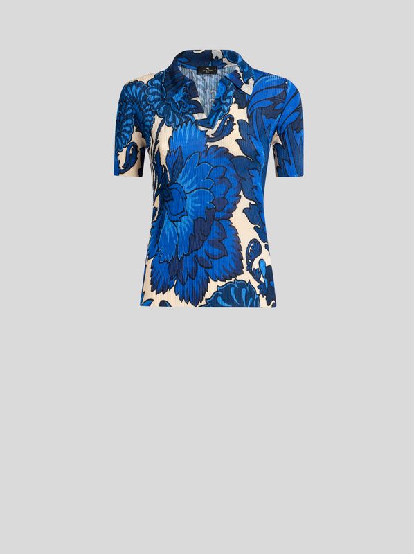 Etro-Silk Blouse Leaf Print