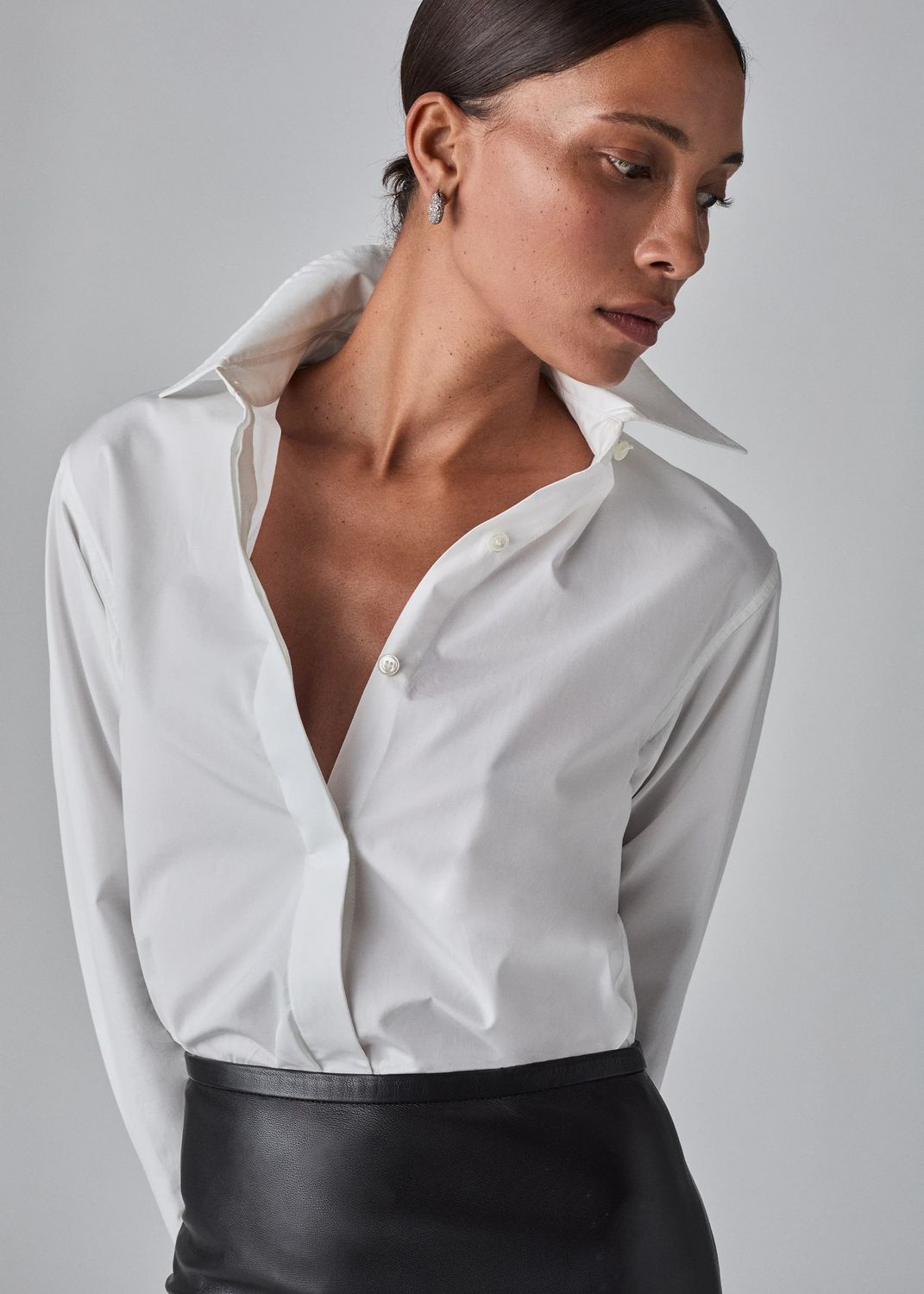 CO-Fitted Shirt, Size: XS, Color: white