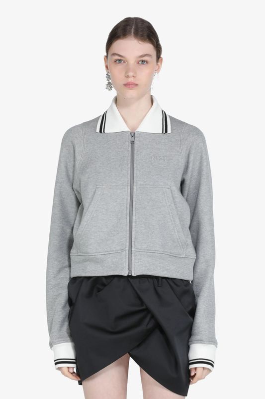 N21-Sweatshirt Zip Polo