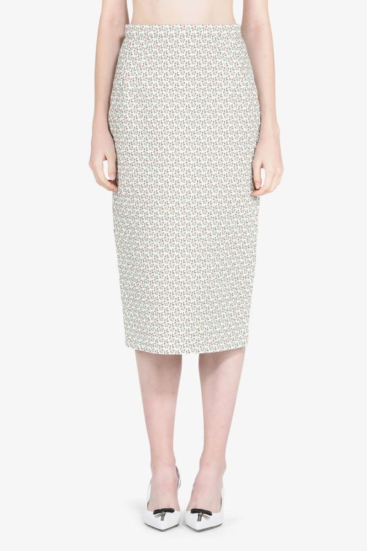 N21-Long Printed Skirt