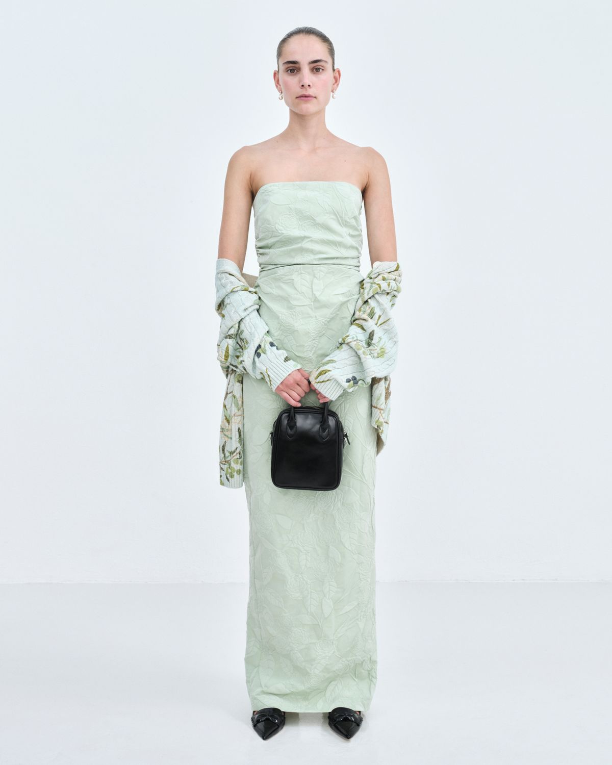 Bern-Long Vera Dress, Size: 38, Color: mint camelia