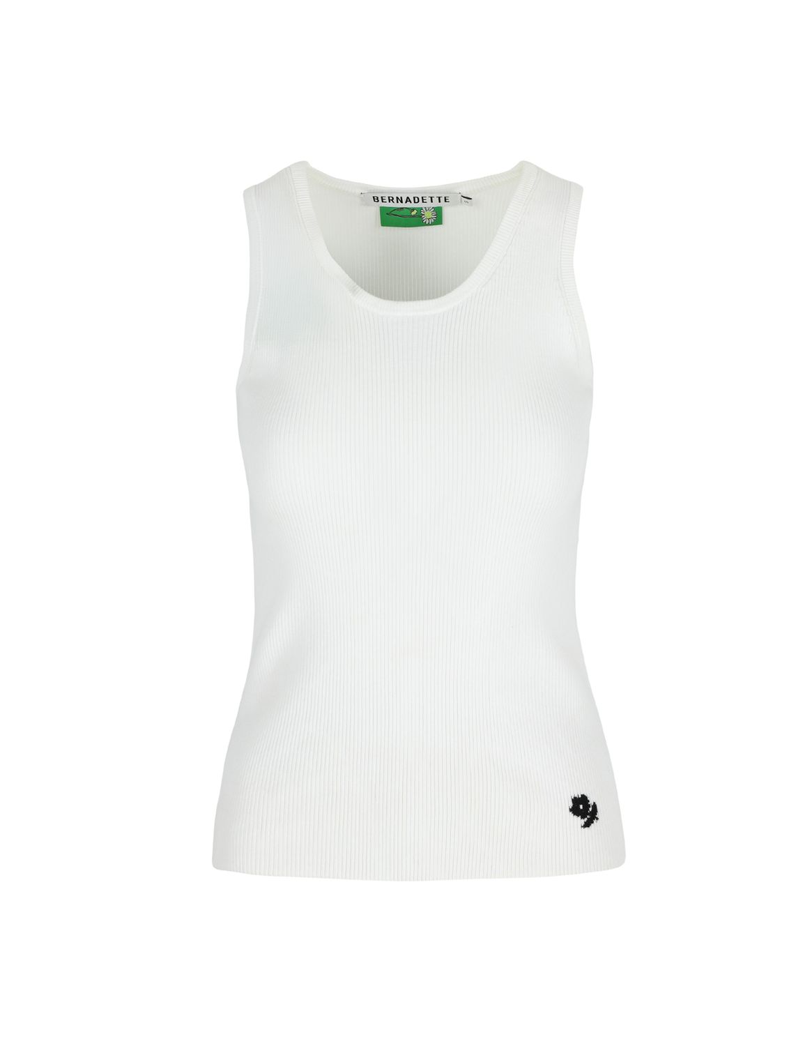 Bern-Top Marcel &amp; Brooch Camelia, Size: S, Color: white/black rose