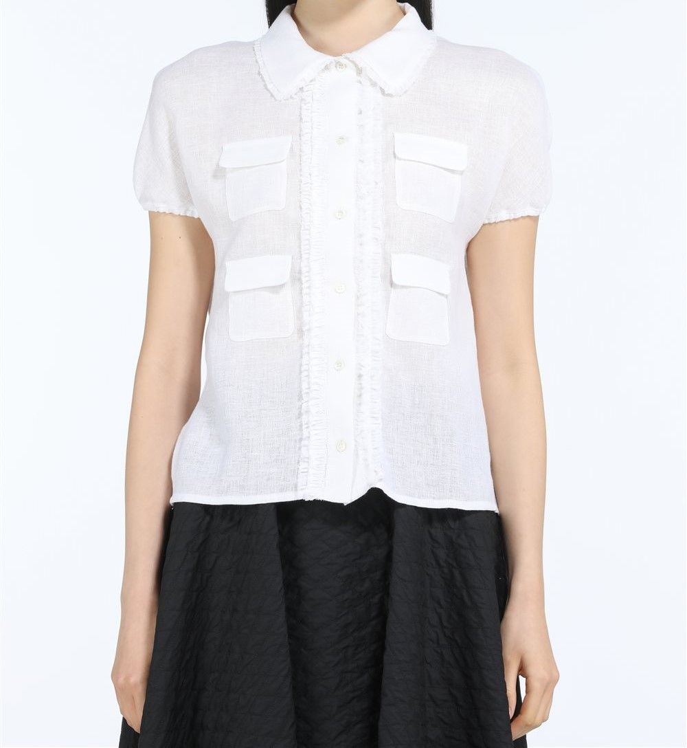 N21-Linen Shirt, Size: 42, Color: white