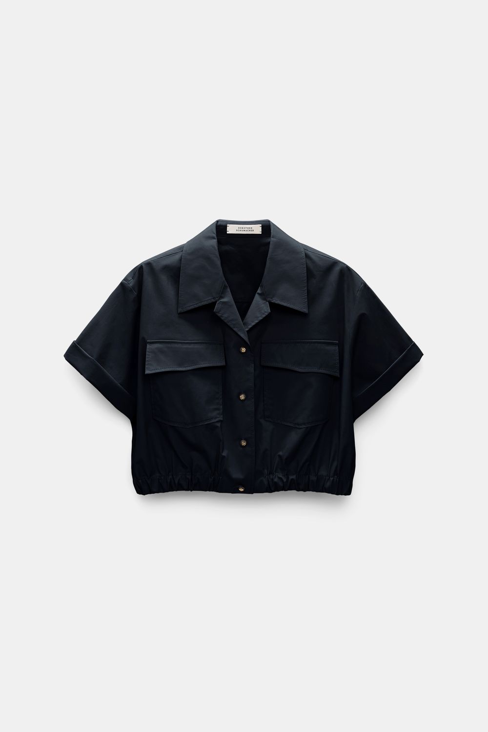 Schu-Poplin Power Blouse, Size: 3, Color: midnight