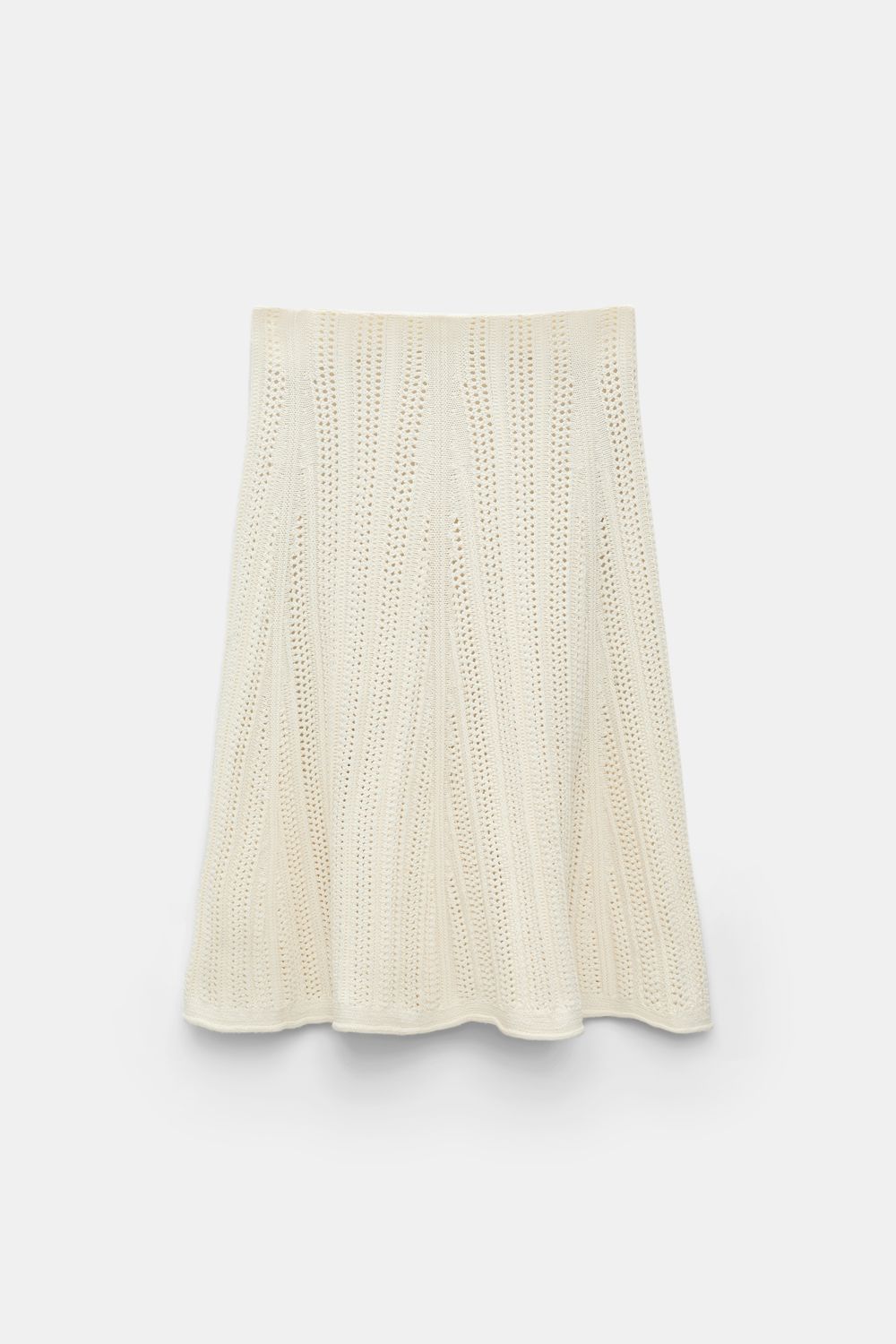 Schu-Precise Pointelle Skirt, Size: 1, Color: creamwhite