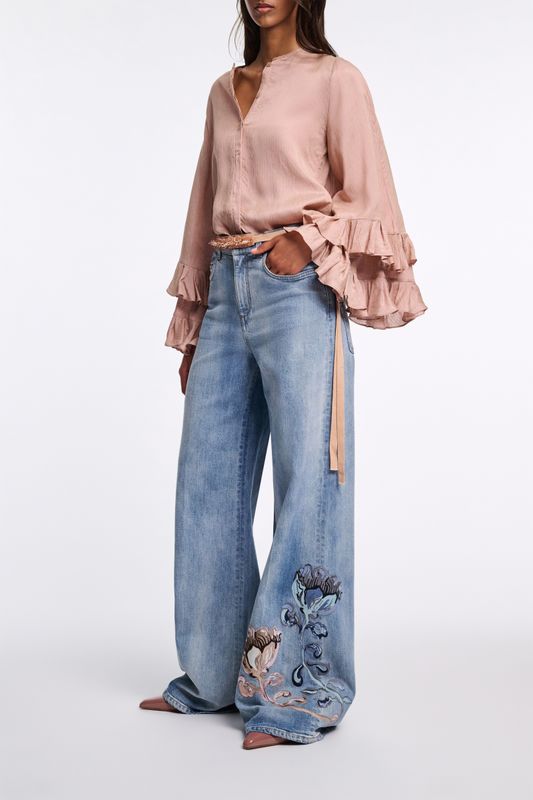 Schu-Denim Love Pant Emberoidery