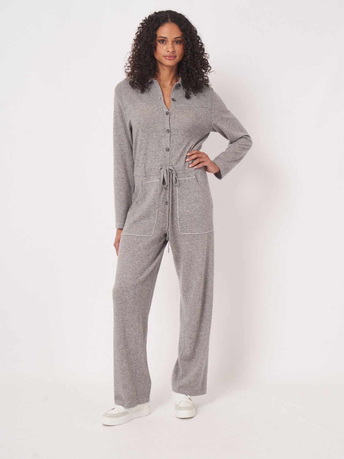 Rep-Organic Cashmere Overall, Size: XS, Color: lt grey