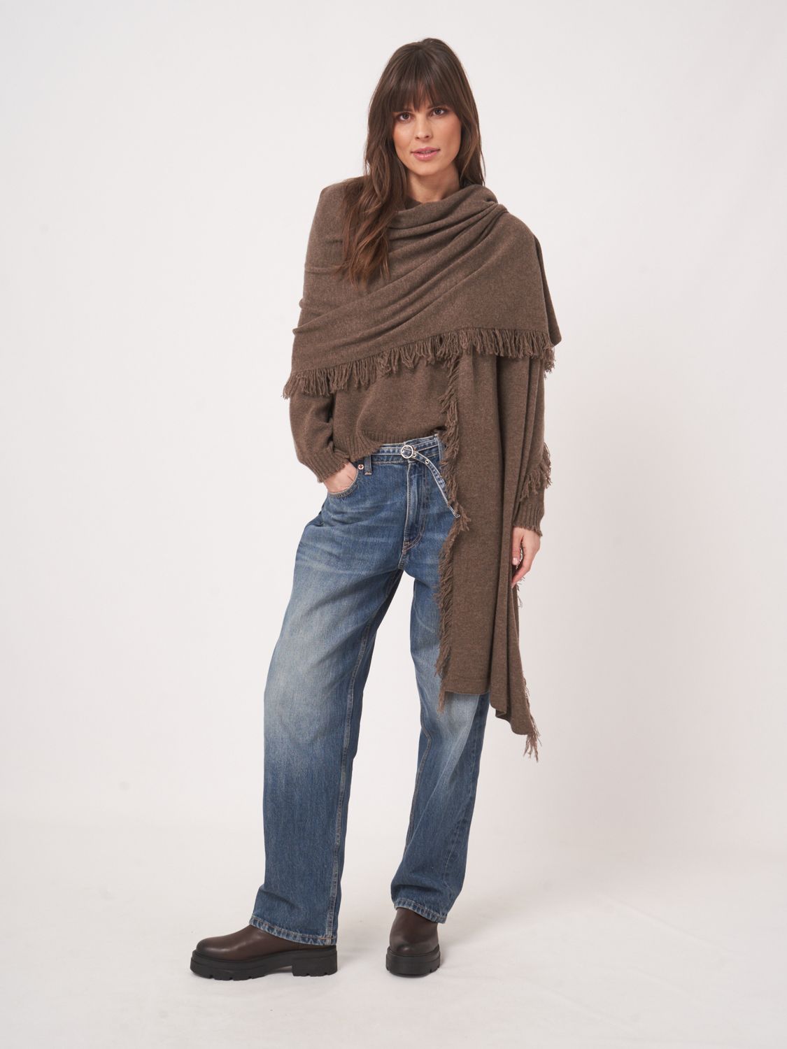 Rep-Organic Cash Scarf, Size: OS, Color: cacao