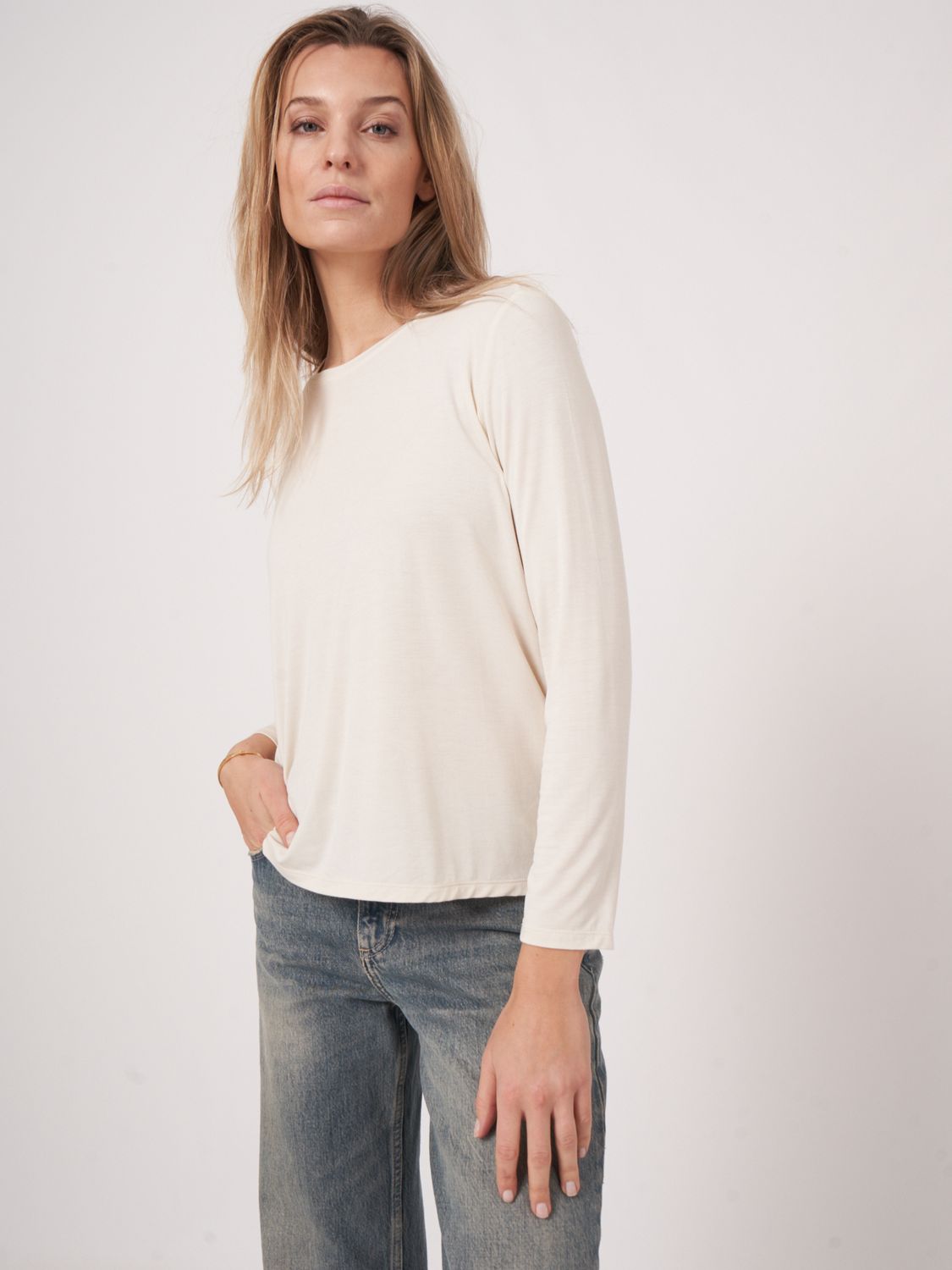 Rep-RN LS Top, Size: S, Color: ivory