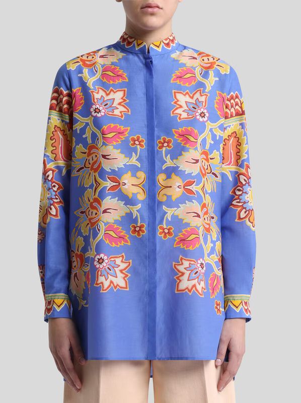 Etro-Printed Shirt Collar