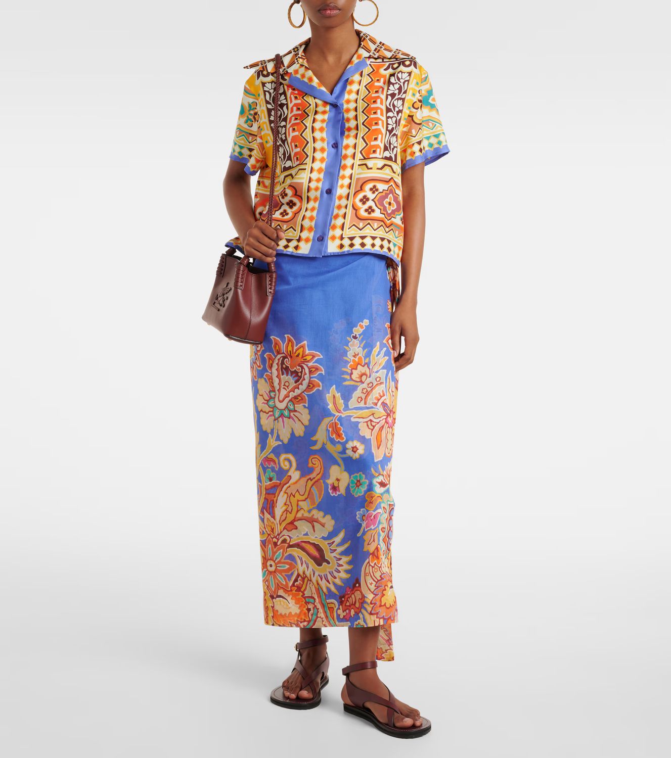 Etro-Beach Skirt Cover-Up, Size: OS, Color: azure