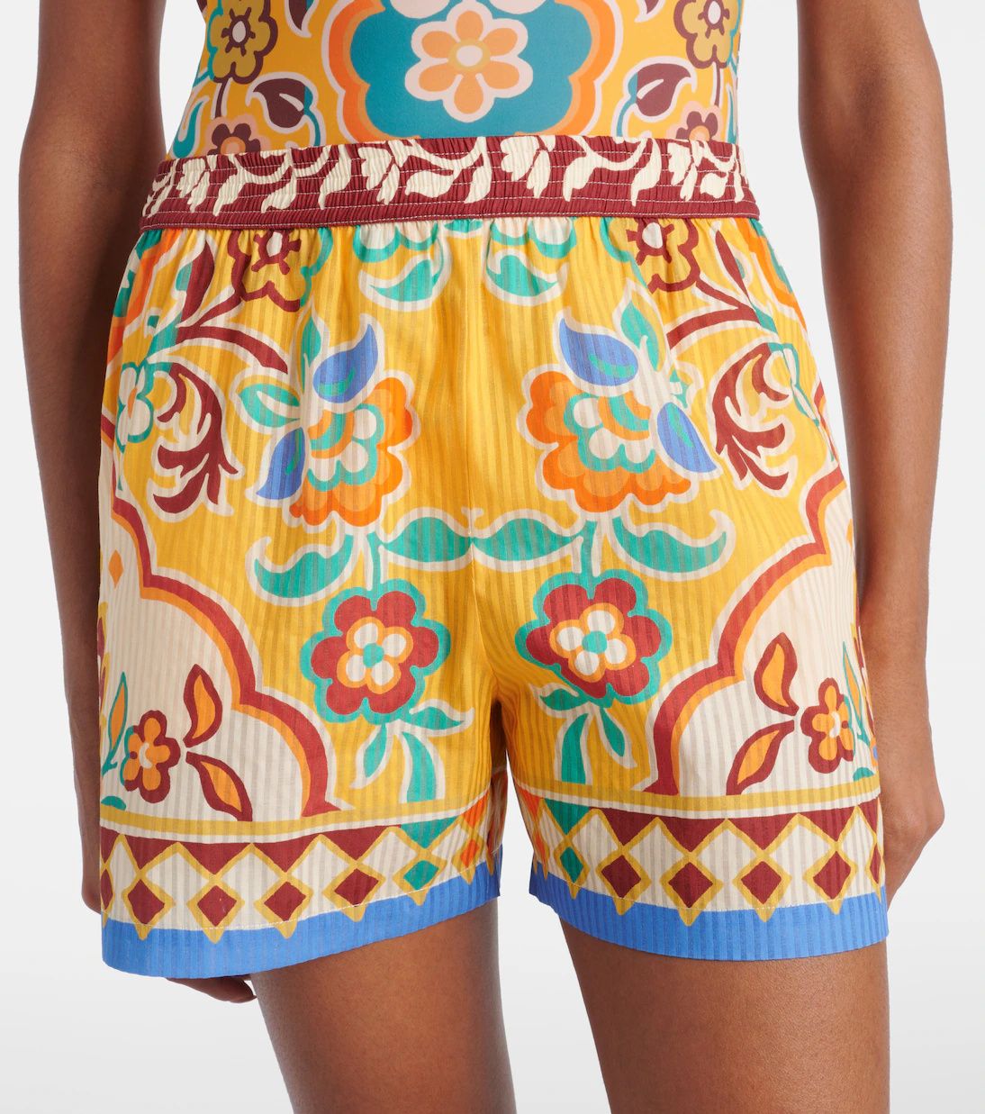 Etro-Beach Shorts Cover-Up, Size: S, Color: yellow