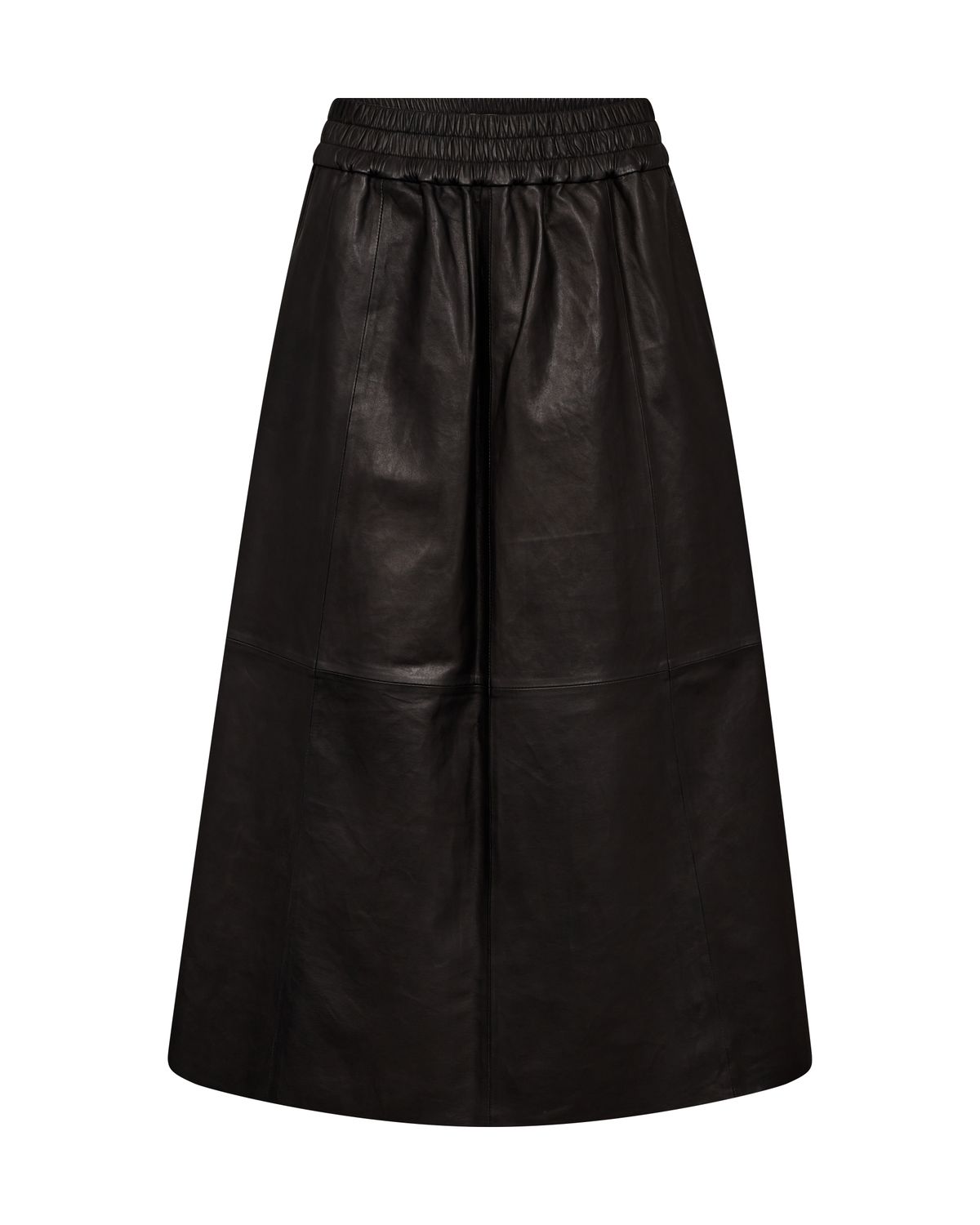 Mosh-Deena Leather Skirt, Size: 36, Color: black