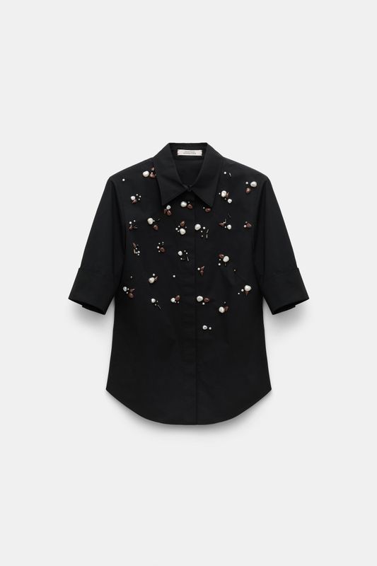 Schu-Poplin Power Blouse