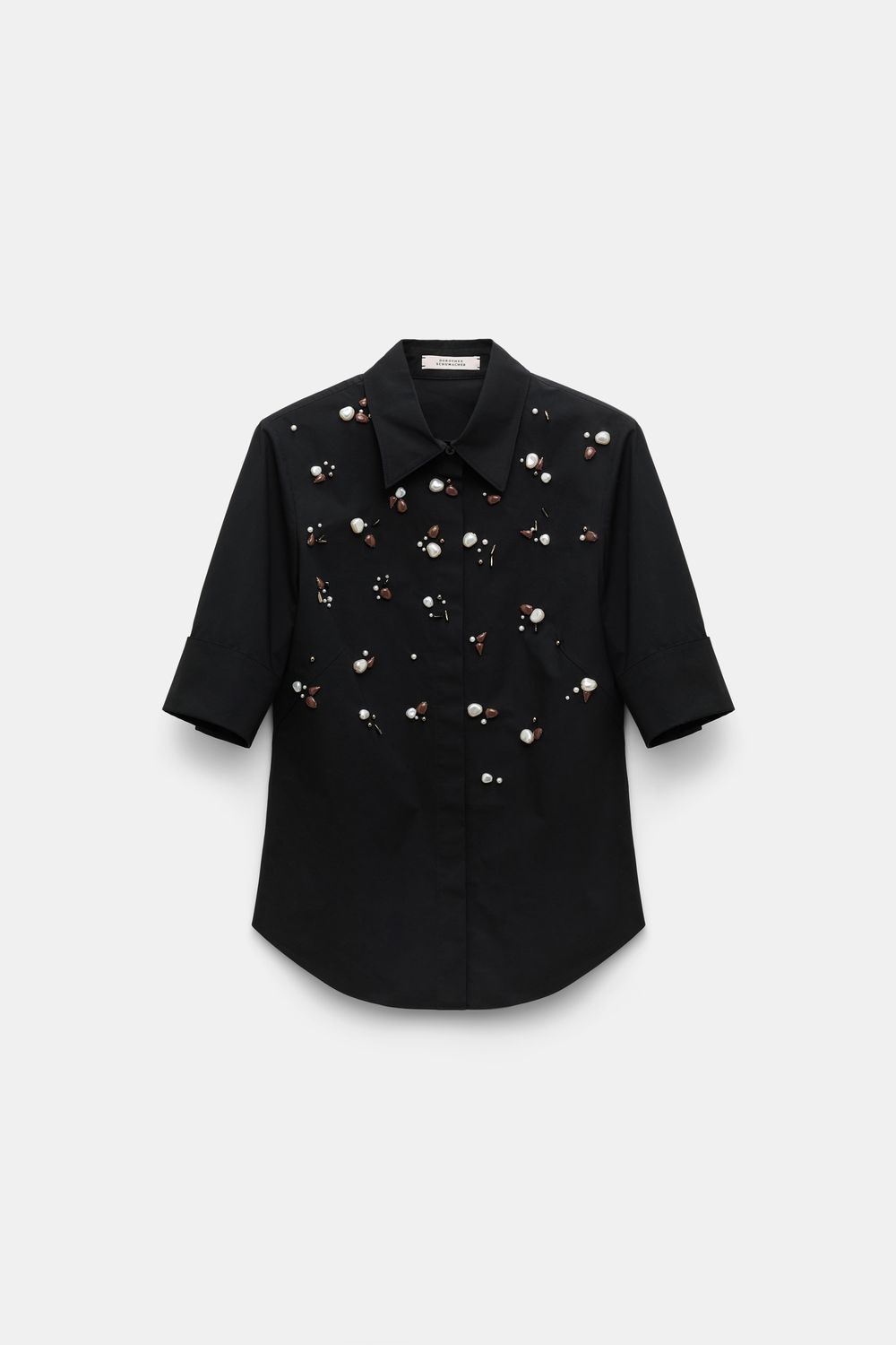 Schu-Poplin Power Blouse, Size: 2, Color: pure black