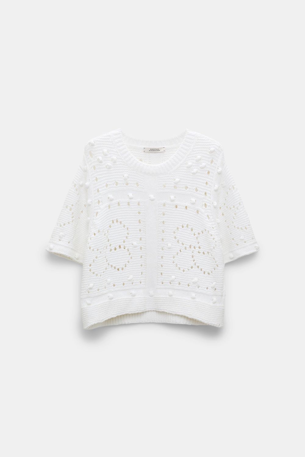 Schu-Bohemian Mood Pullover, Color: pure white, Size: 0