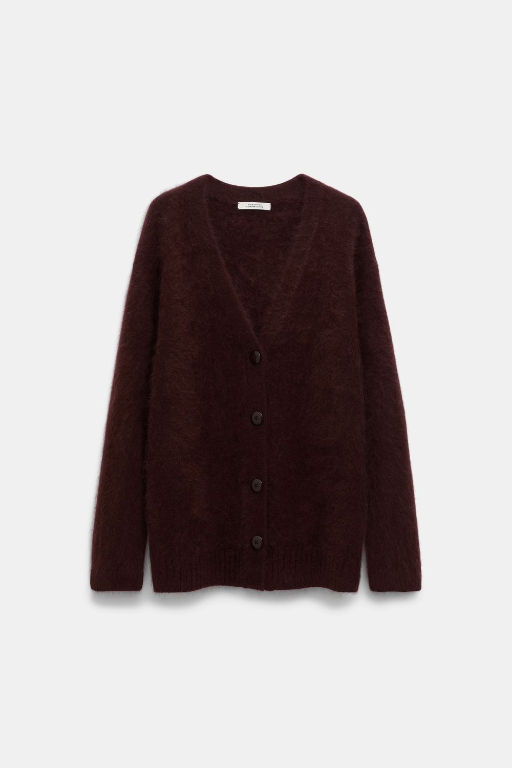 Schu-Fluffy Statement Pullover, Size: 1, Color: dark chocolate