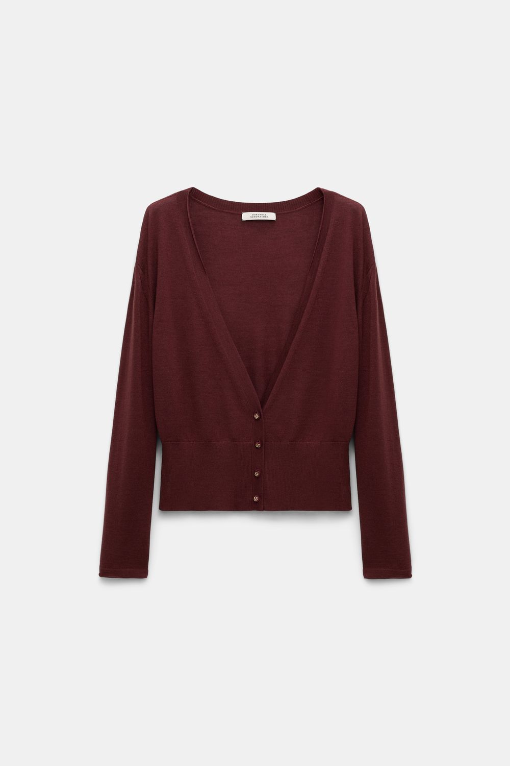 Schu-Essential Ease Cardigan, Size: 2, Color: deep redbrown