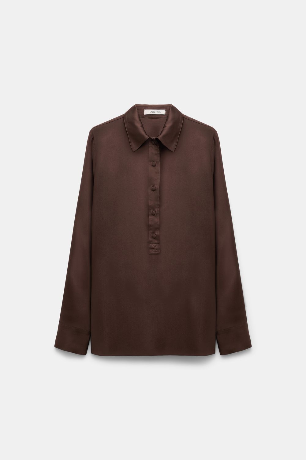 Schu-Sense Of Shine Blouse, Size: 2, Color: chocolate