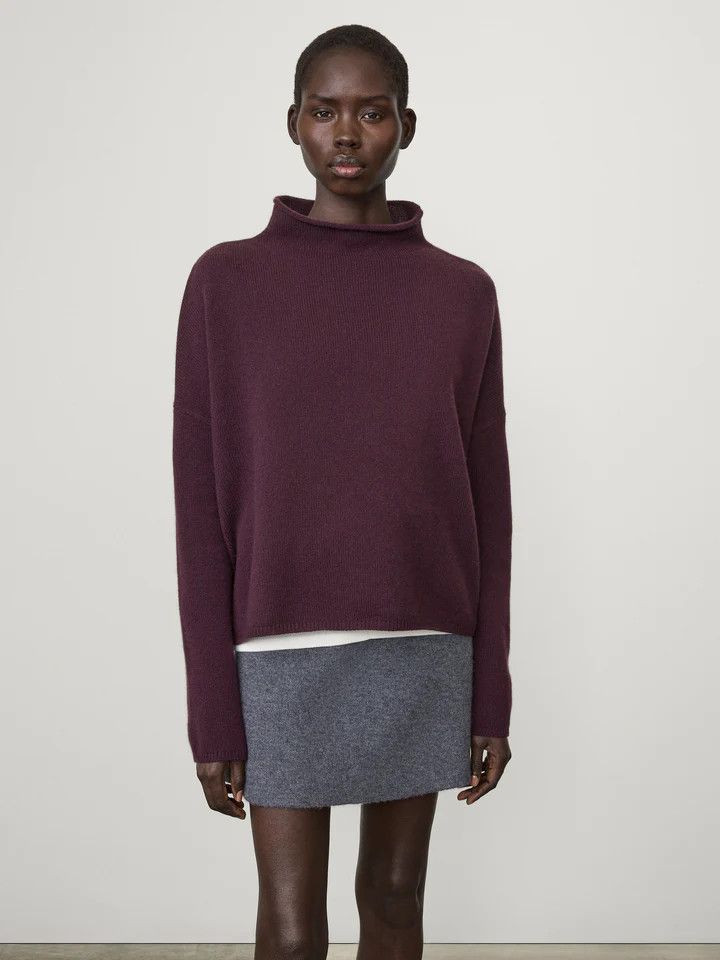 LY-Sandy Sweater, Size: 0, Color: mahogany