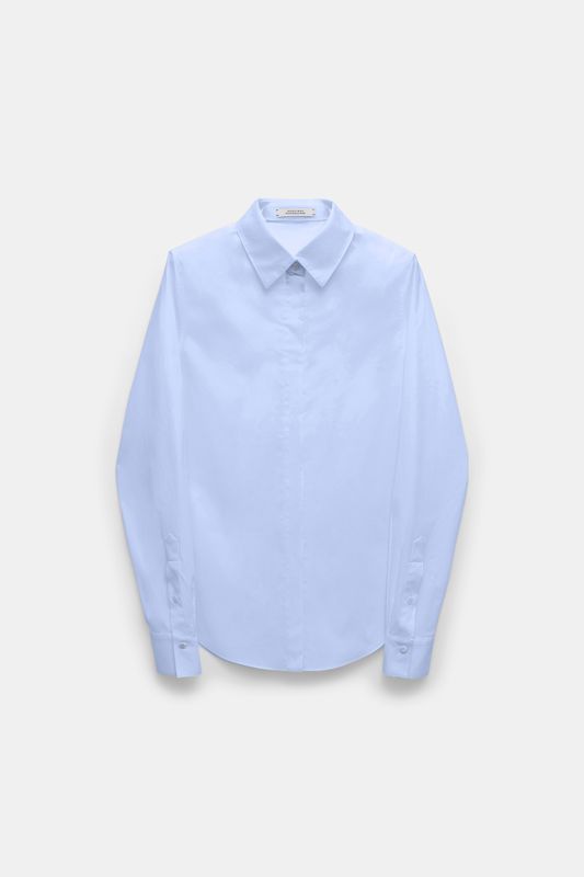 Schu-Poplin Power Blouse