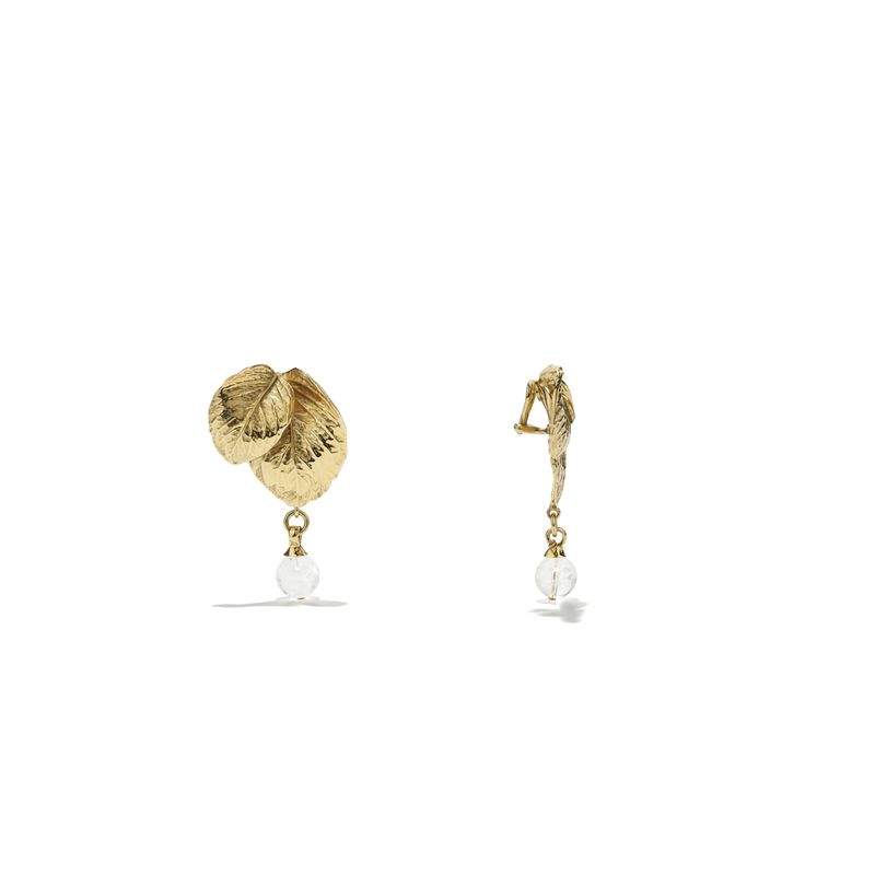 Goos-Balade Leaf Clip Earrings
