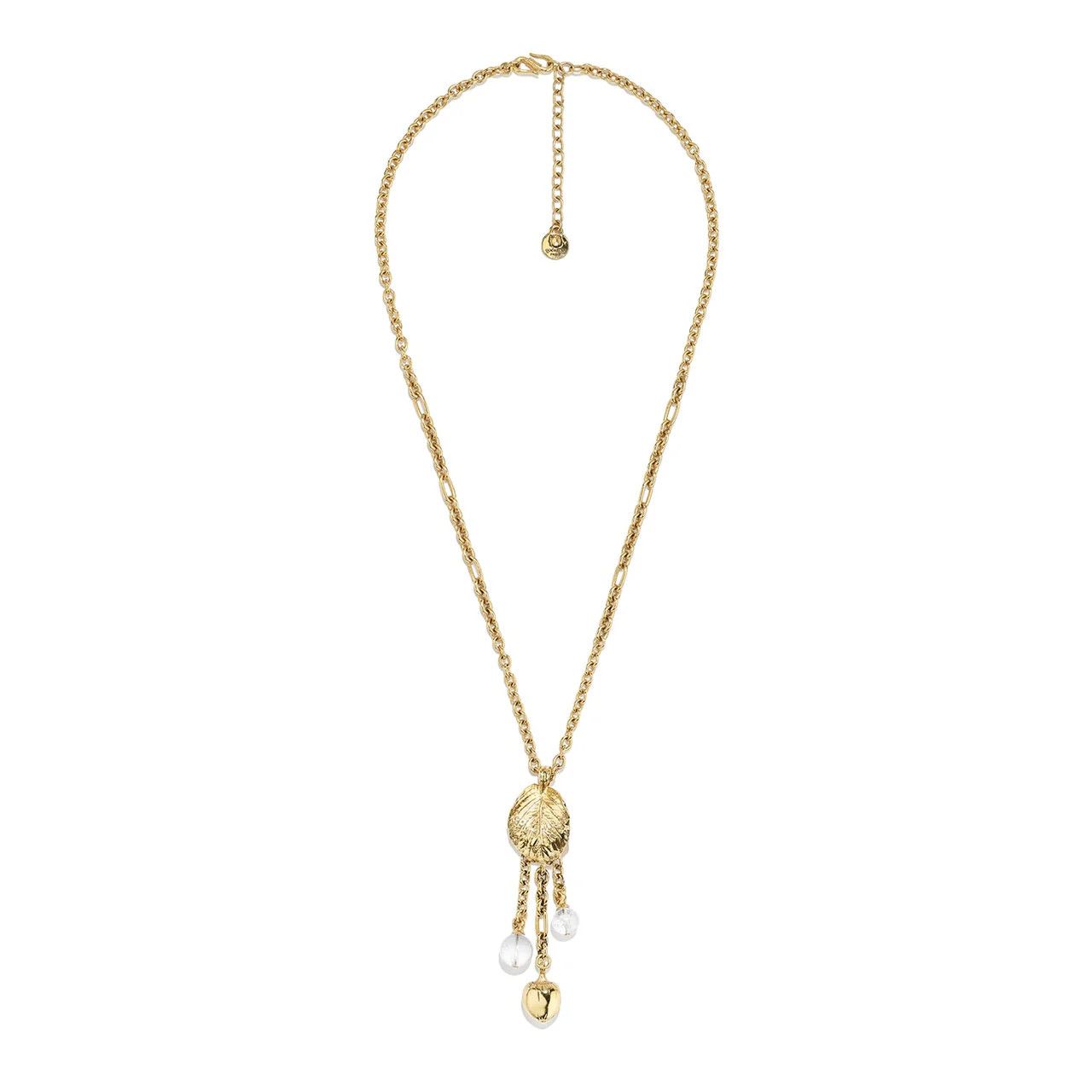 Goos-Balade Pendant Necklace, Color: yellow gold, Size: OS