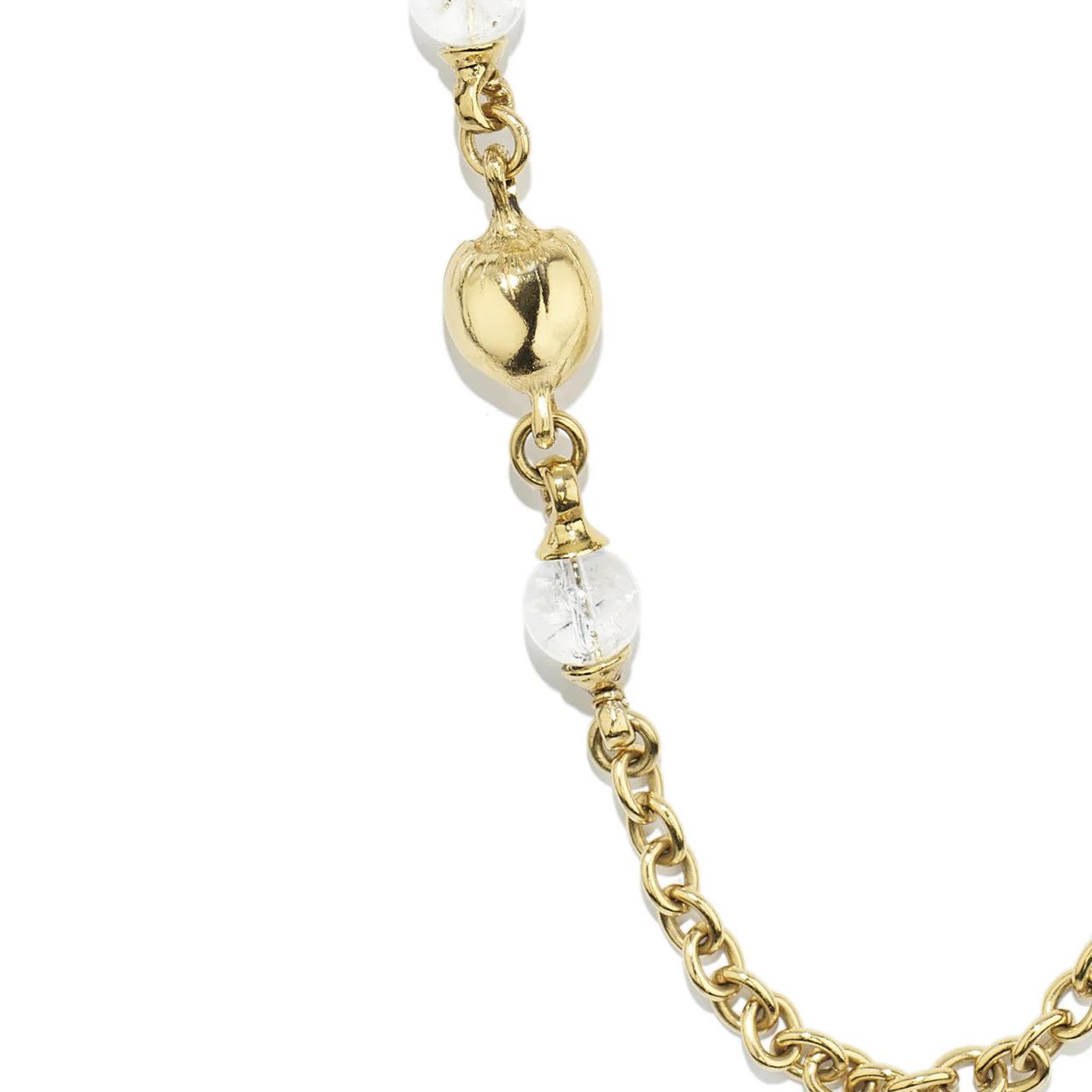 Goos-Balade Long Necklace, Color: yellow gold, Size: OS