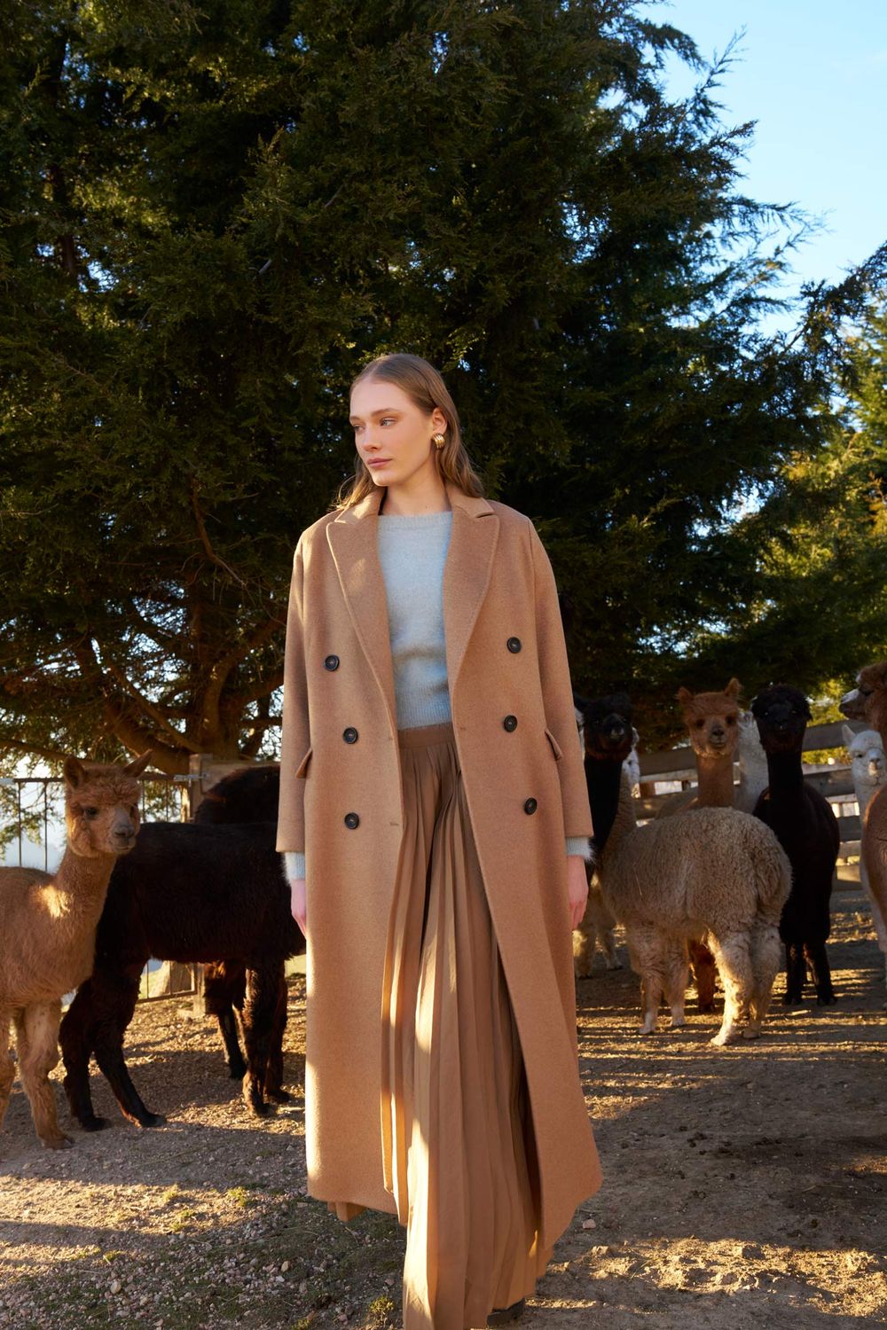 CR-Long Coat 125cm, Color: camel, Size: 40