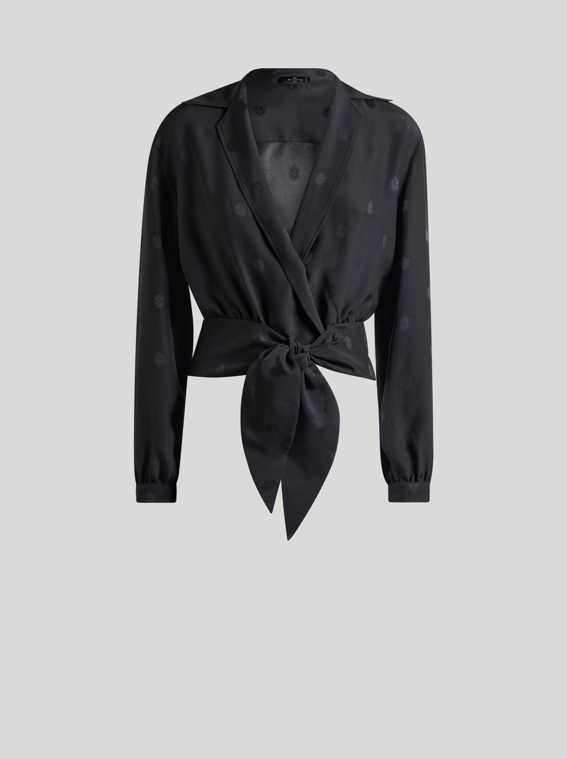 Etro-Blouse Tonal Print, Color: black, Size: 40