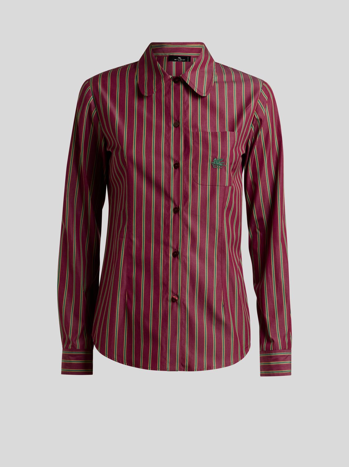 Etro-Shirt Stripes, Color: bordeaux, Size: 42