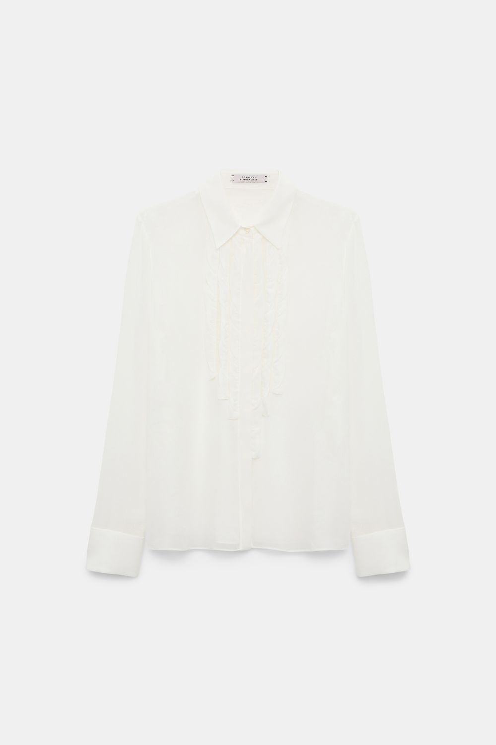 Schu-Sheer Twist Blouse, Color: camellia white, Size: 1