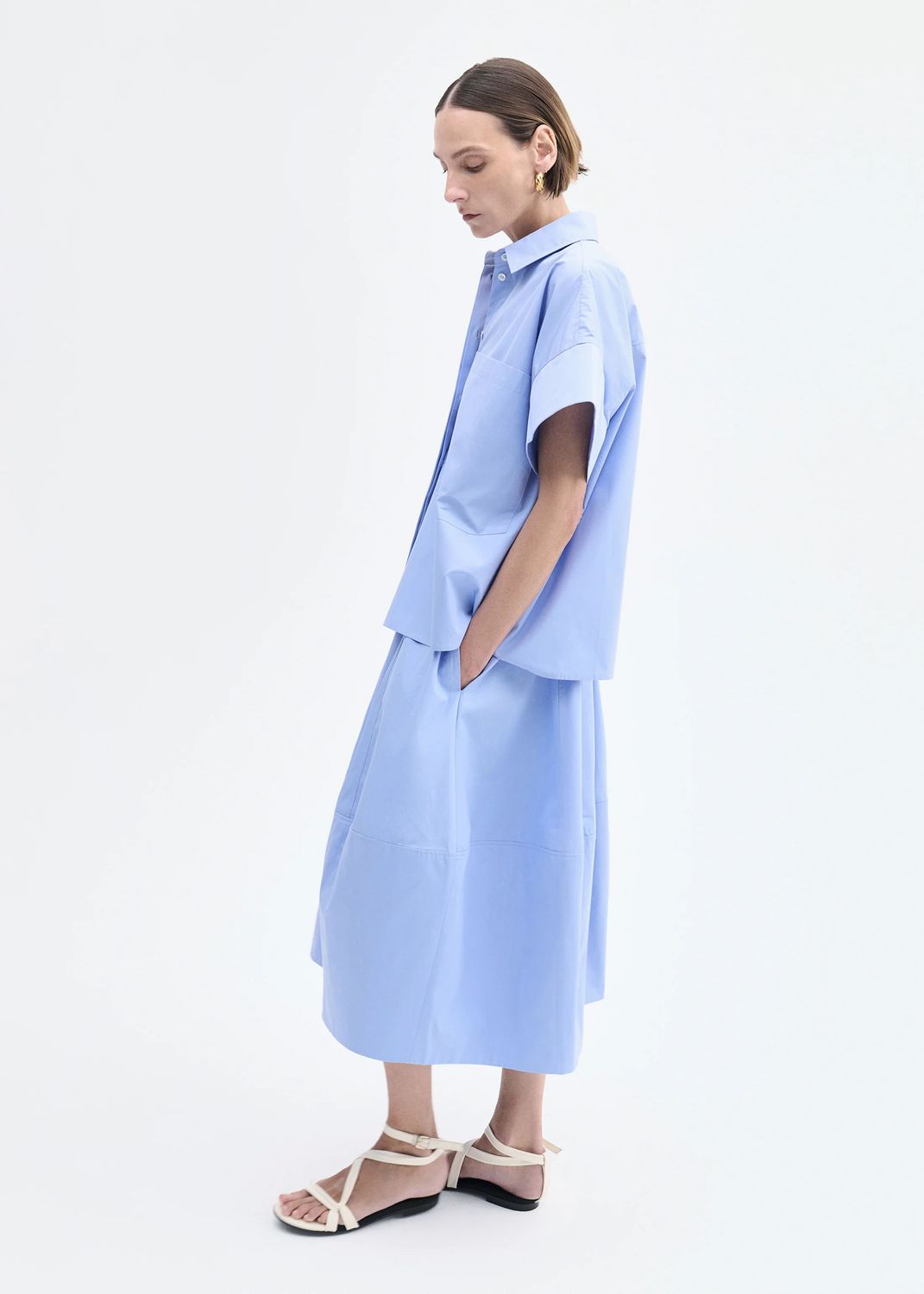 CO-Bubble Skirt, Color: blue, Size: S