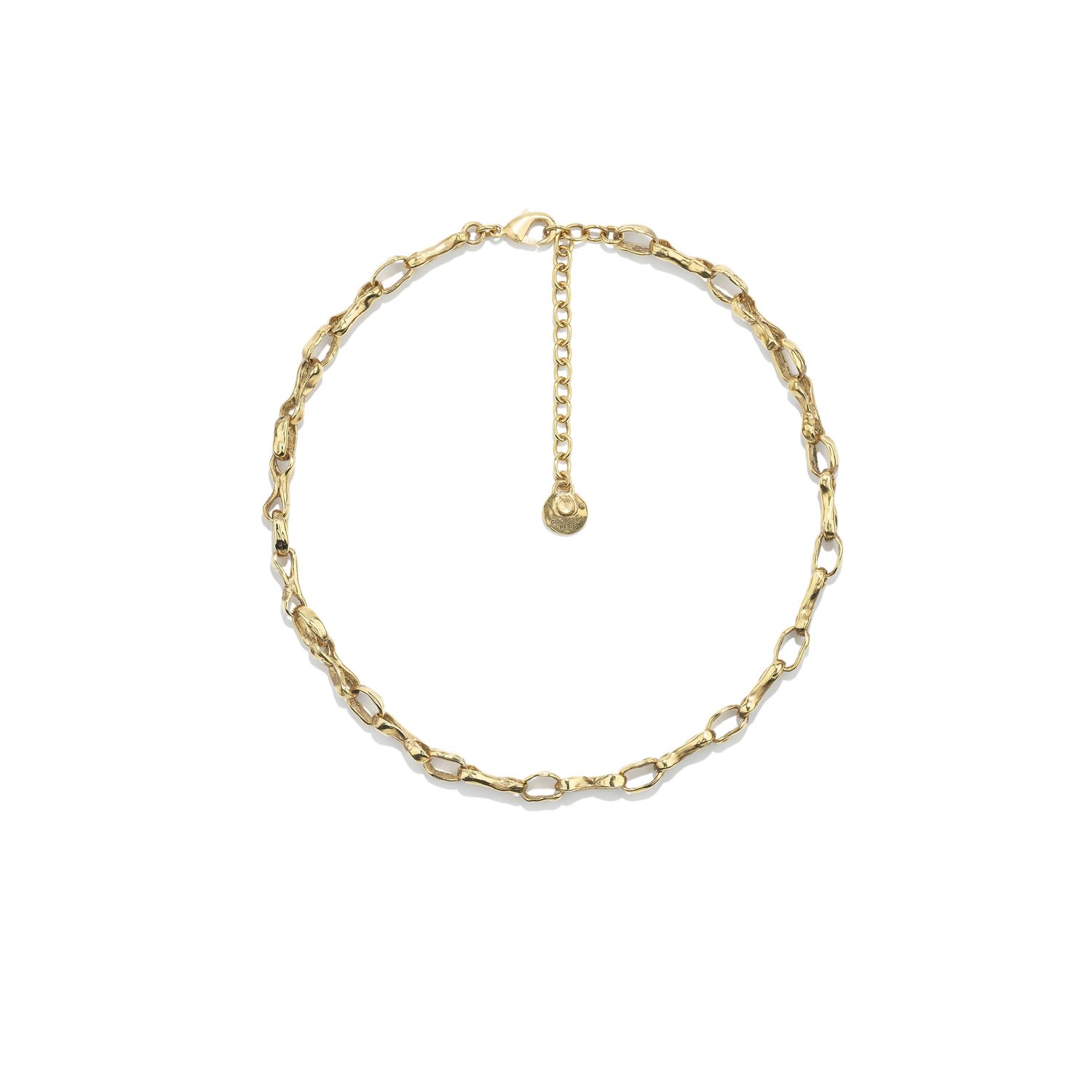 Goos-Signature Chain Necklace Large 40CM, Color: yellow gold, Size: OS