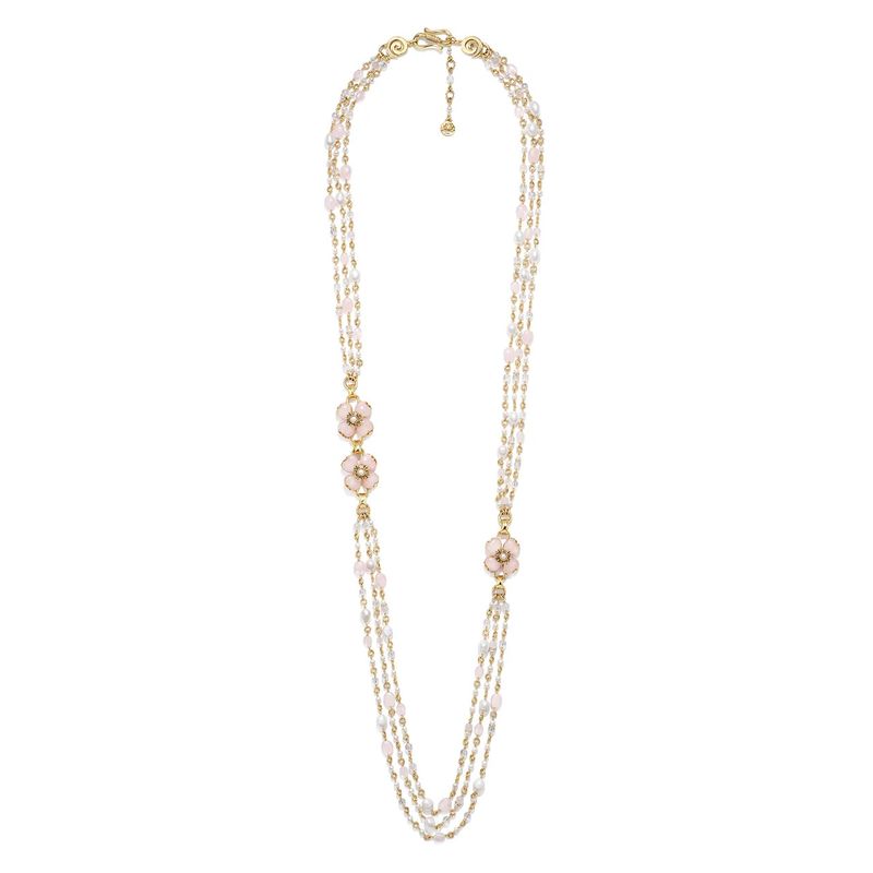 Goos-Trefle Long Necklace 3 Rows