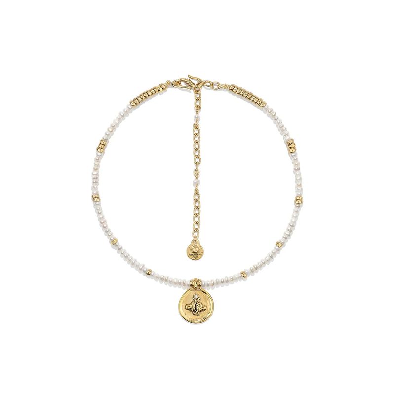 Goos-Astro Necklace Pearl White