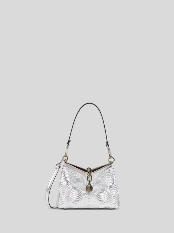 Etro-Sac En Cuir Laminé à Motif Ondulé