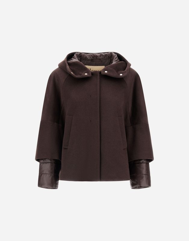 Her-Pure Cashmere Jacket Hooded