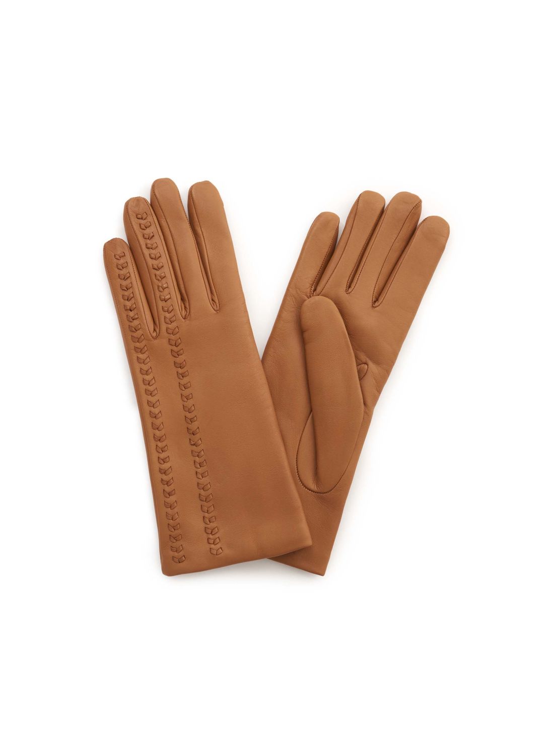 CR-Leather Gloves, Color: camel, Size: 7.5