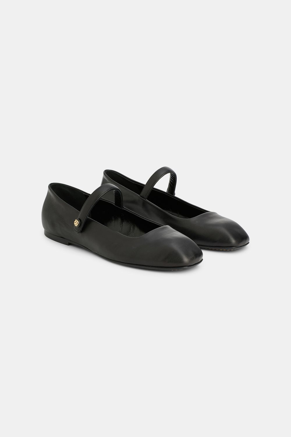 Schu-Modern Classic Mary-Jane Ballerina, Color: pure black, Size: I37