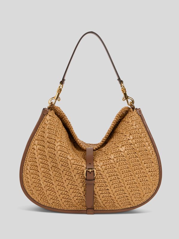 Etro-Crossbody Pony XL Raffia Handbag