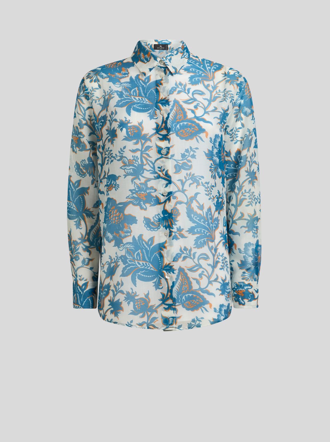 Etro-Button Up Shirt Printed, Color: white/blue, Size: 40